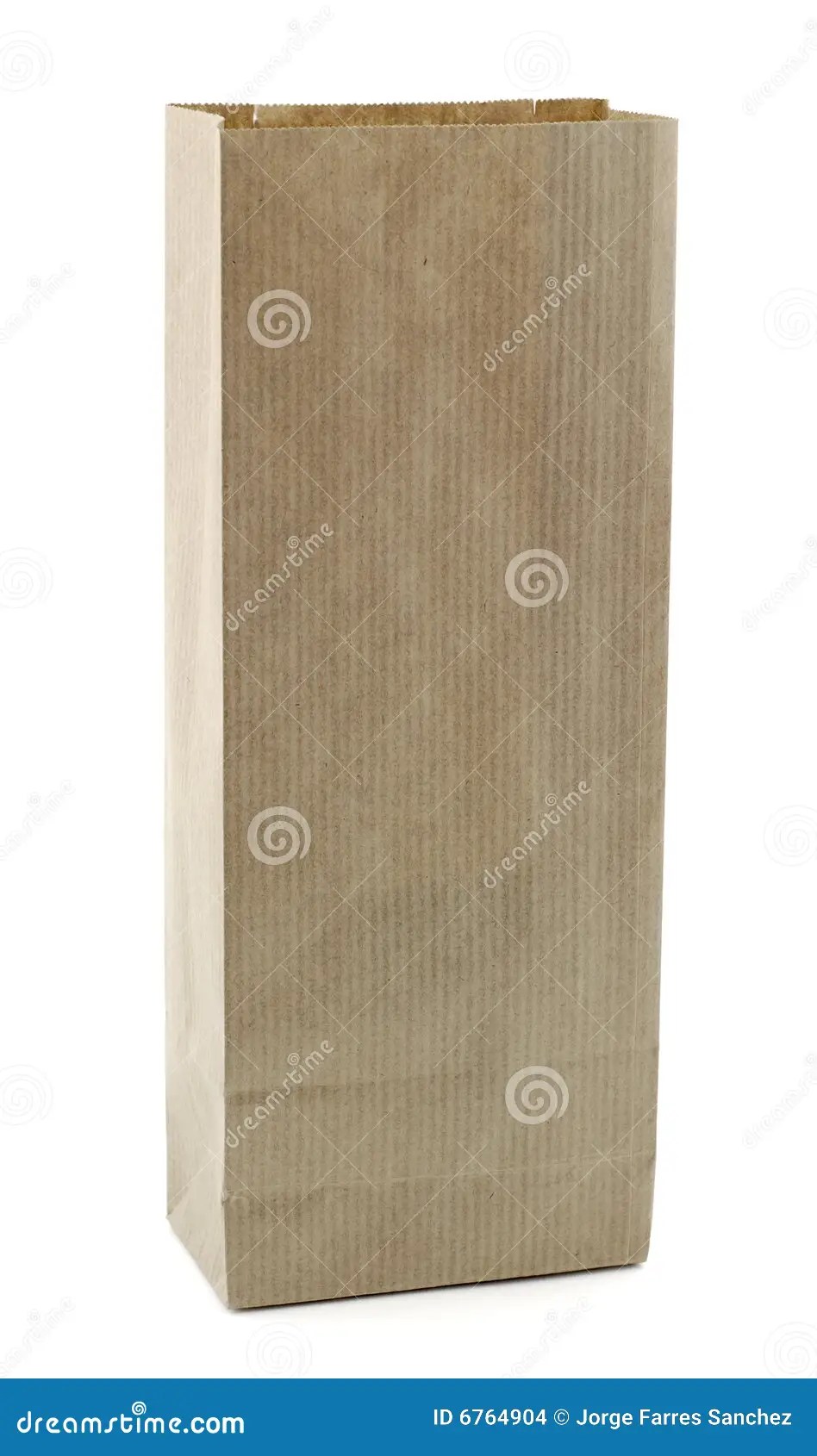 Rectangular paper bag stock photo. Image of gift, recycling 6764904