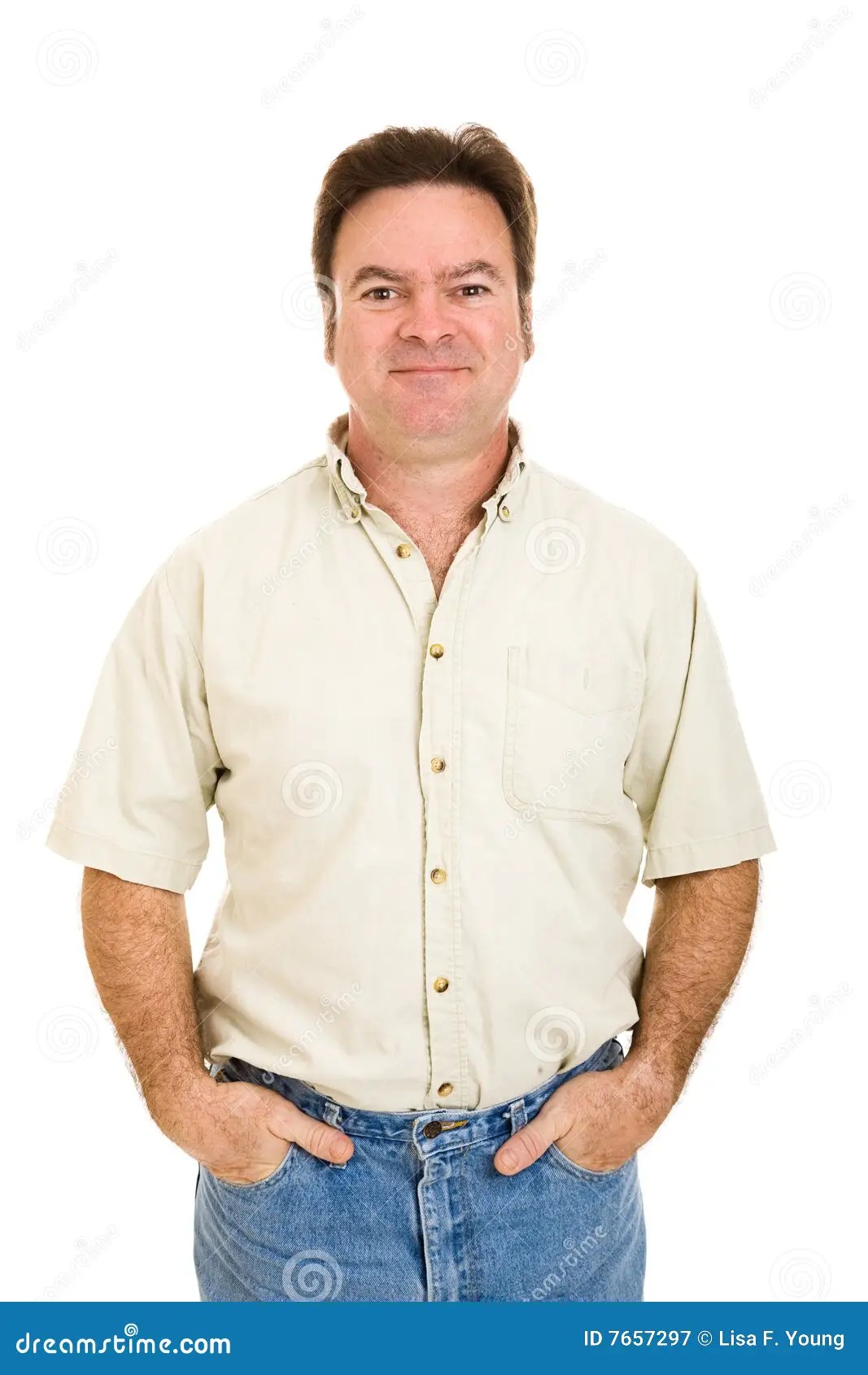 Regular Guy stock image. Image of mature, male, average 7657297