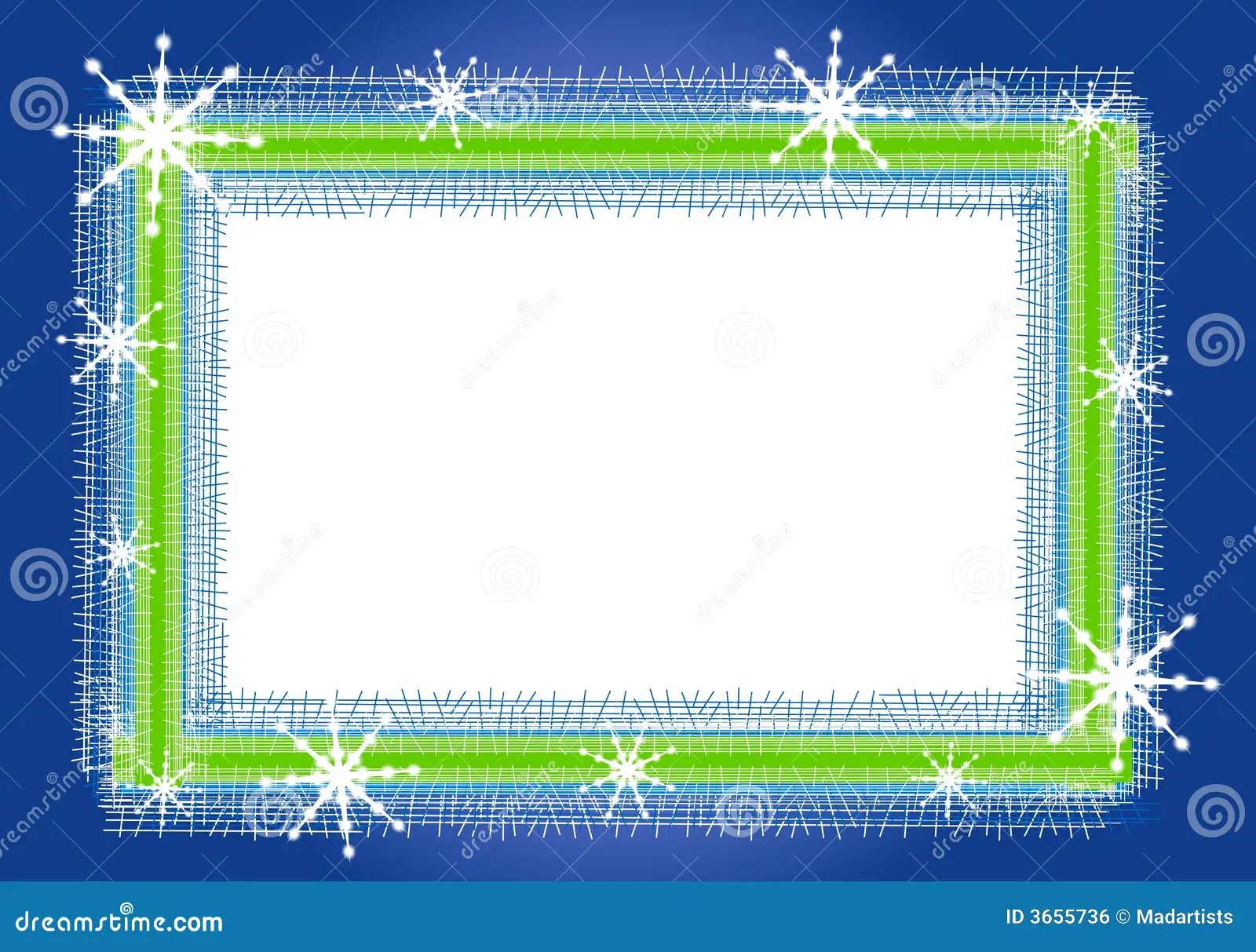 Rustic Snowflake Frame Or Border Stock Illustration Image 3655736