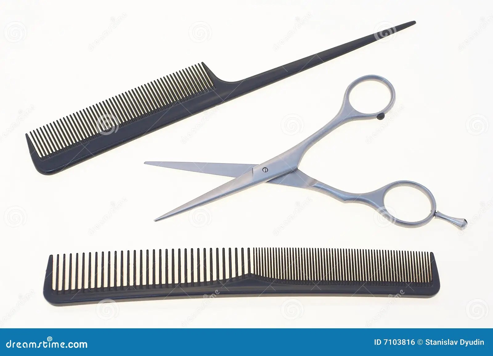 Scissors And Comb Royalty Free Stock Image Image 7103816