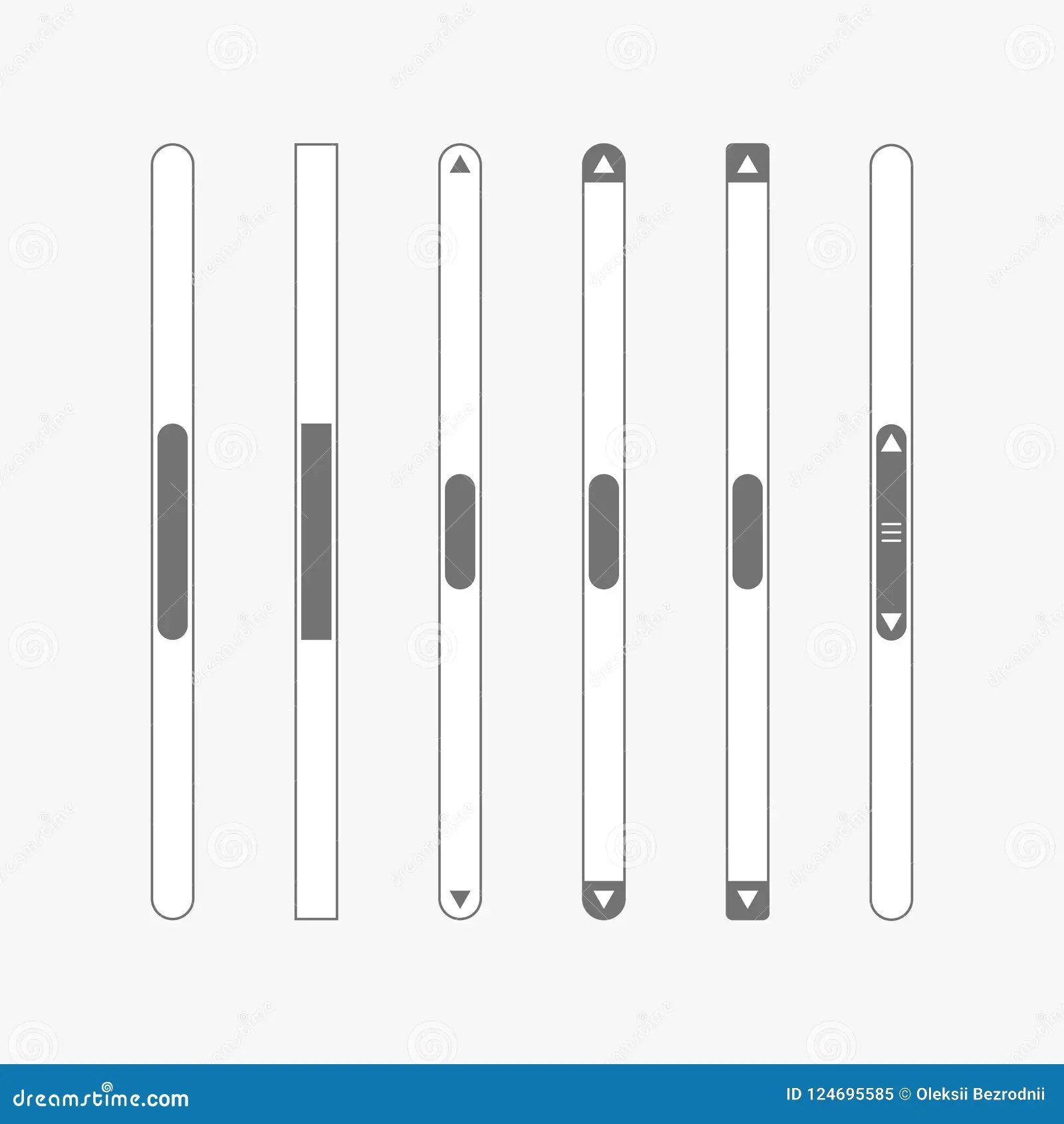 Scroll bar vector stock vector. Illustration of computer 124695585