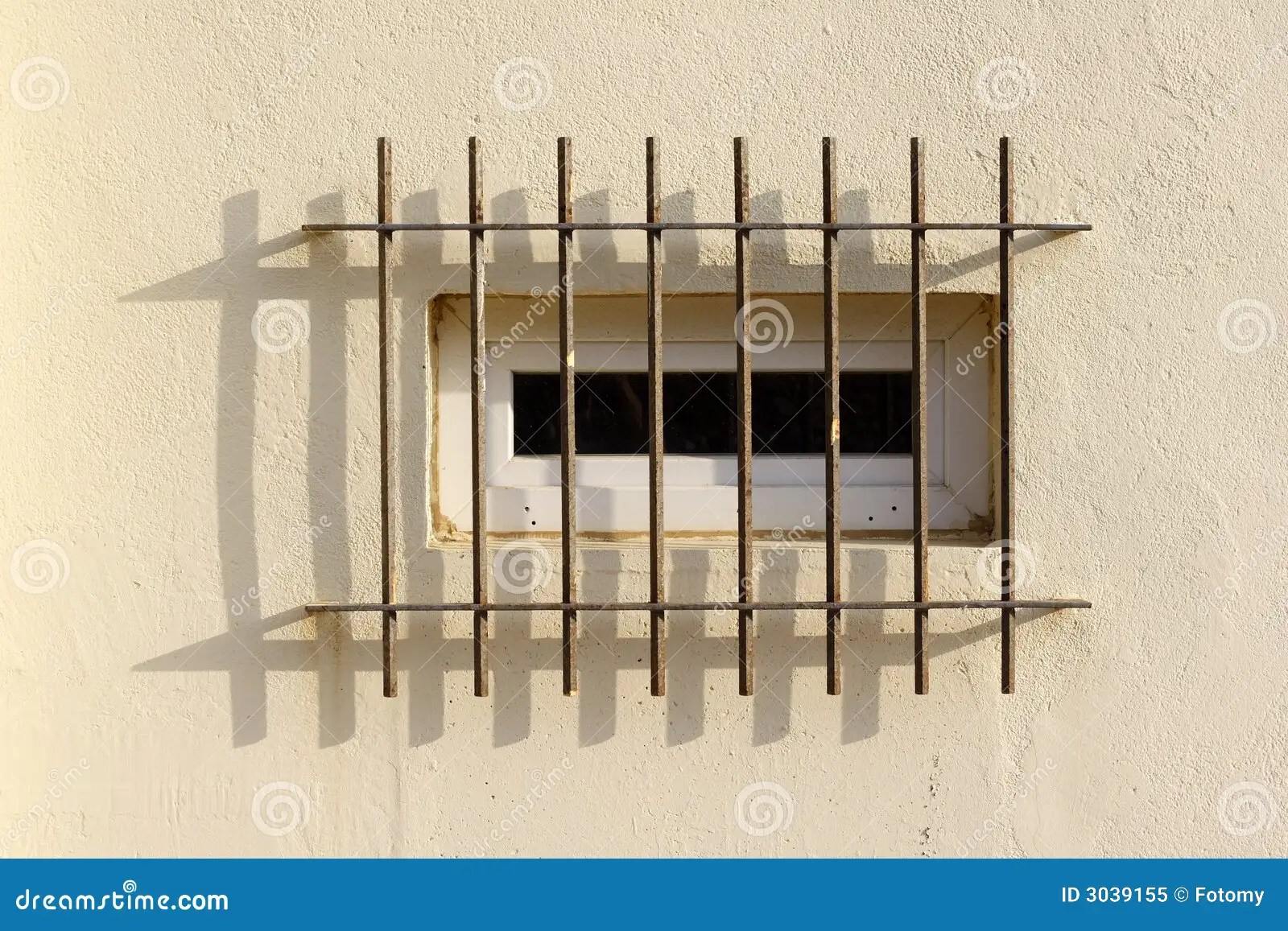 Security bars on window stock image. Image of security 3039155