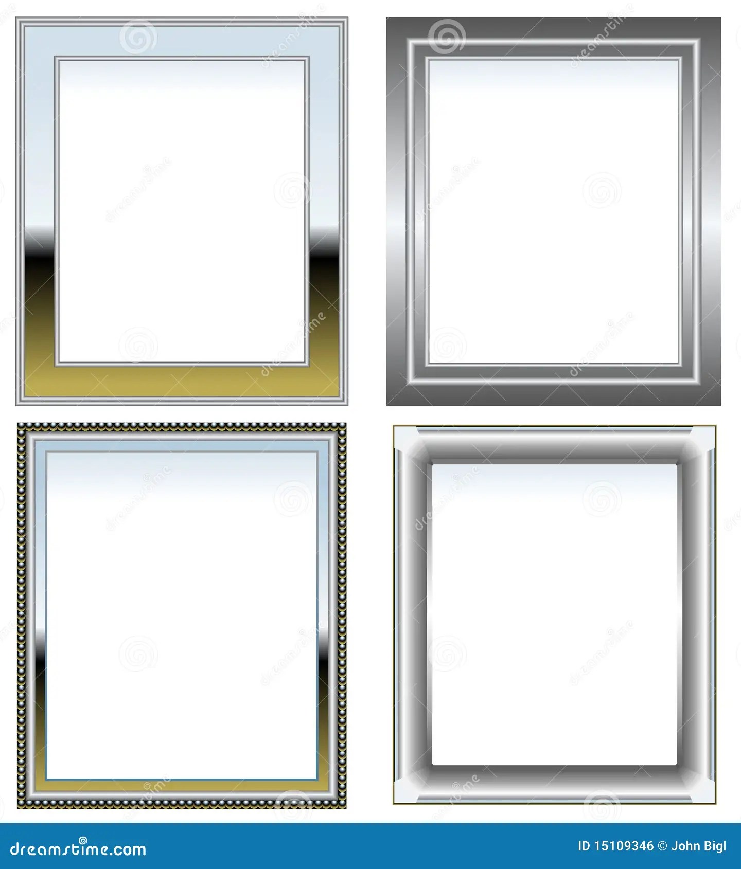 Silver And Chrome Frames Royalty Free Stock Image Image 15109346