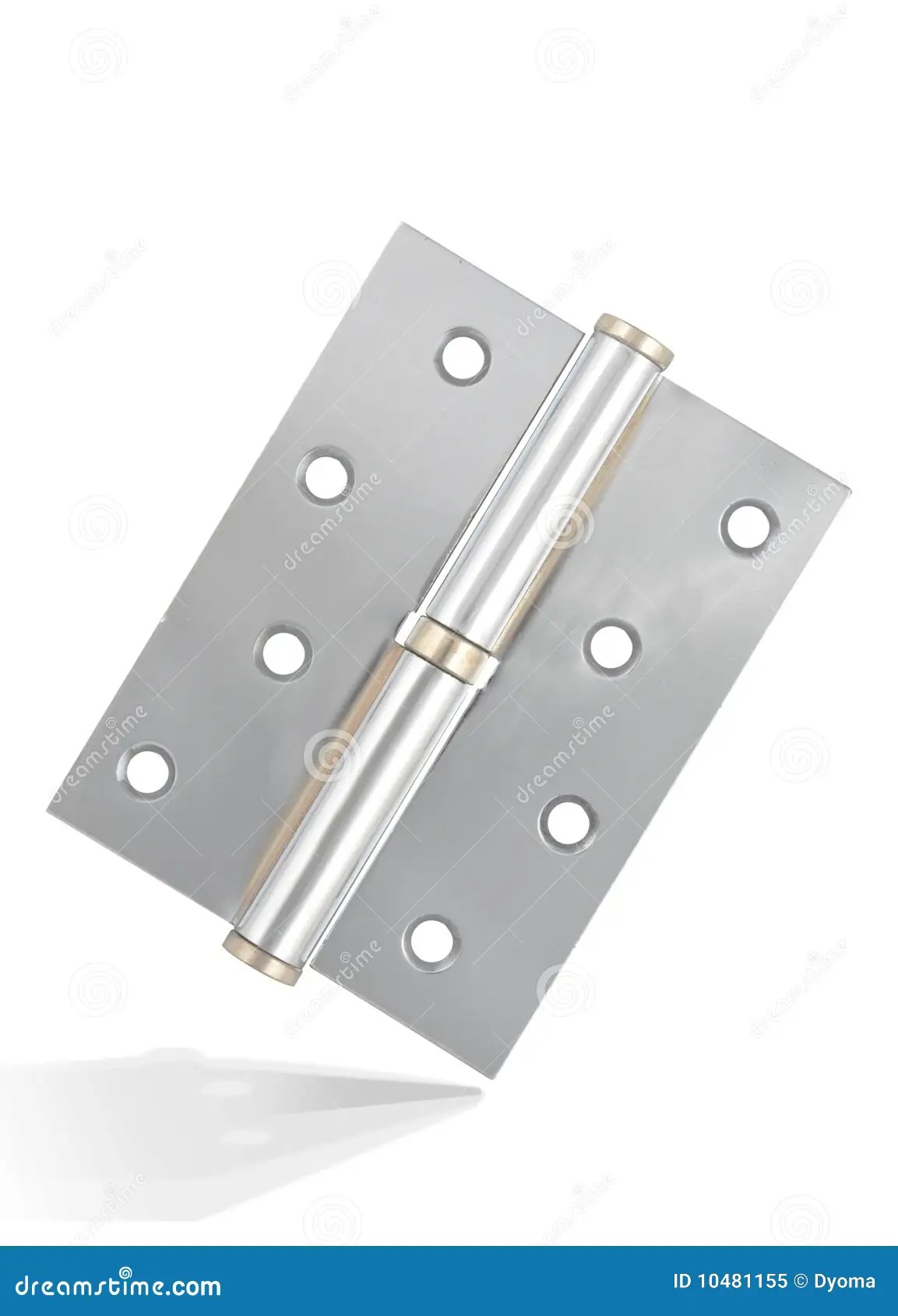 Silver hinge stock image. Image of iron, textured, clipping 10481155