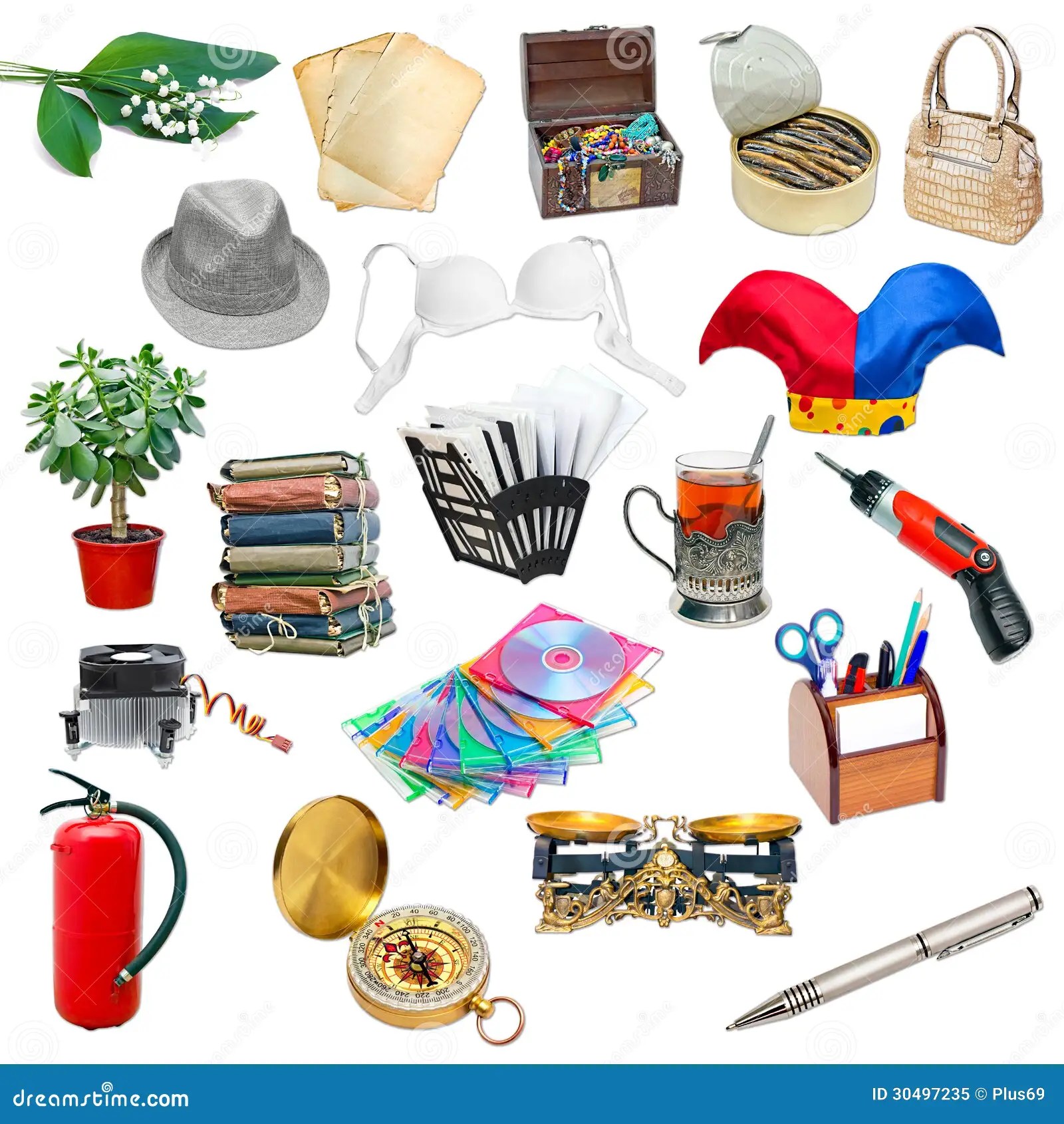Simple Collage Of Objects Royalty Free Stock Photo Image 30497235