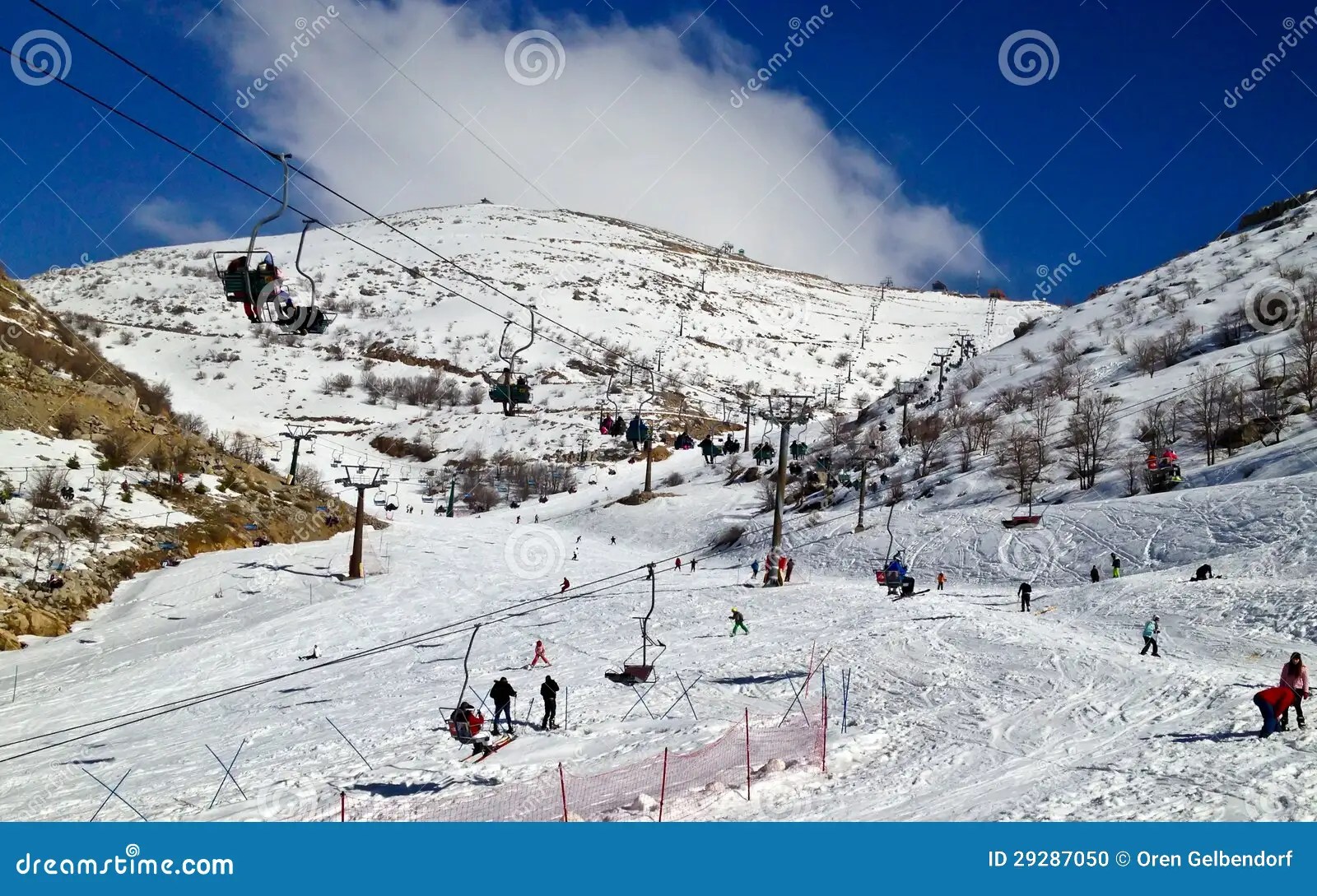 Ski elevators editorial image. Image of moving, action 29287050