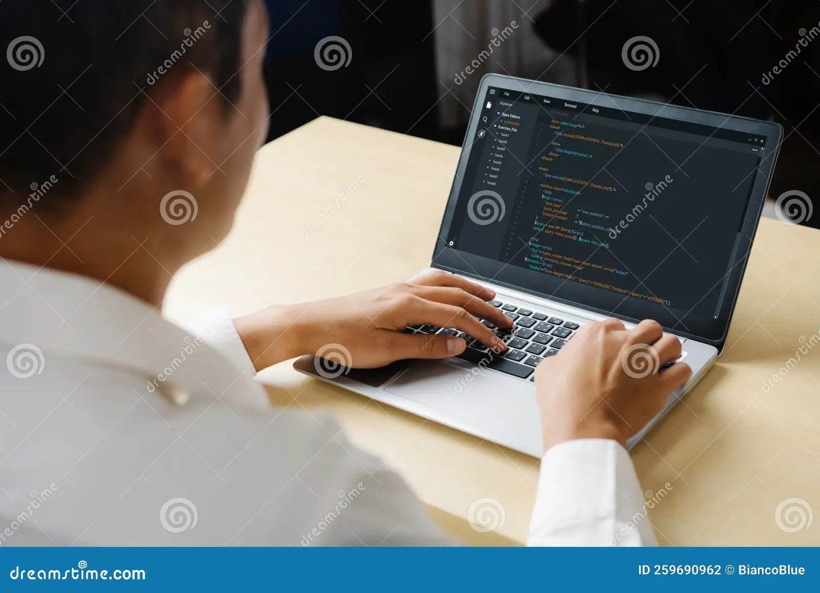 Software Development Programming on Computer Screen for Modish
