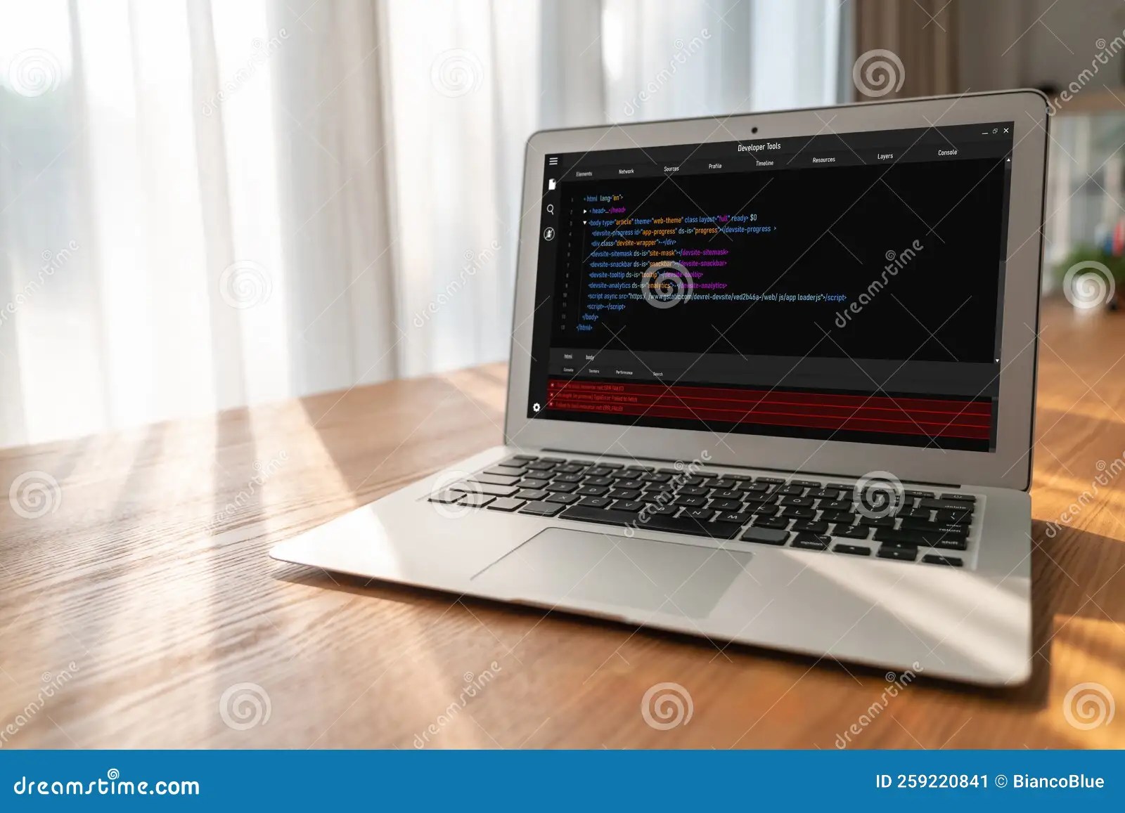 Software Development Programming on Computer Screen for Modish