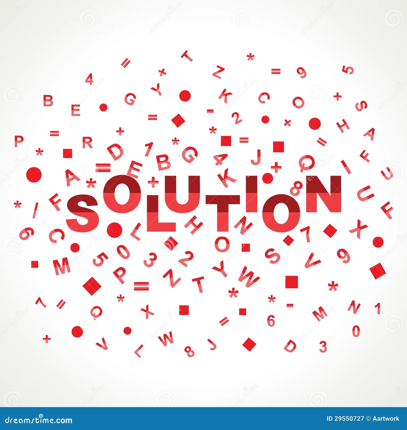 words that mean solutions
