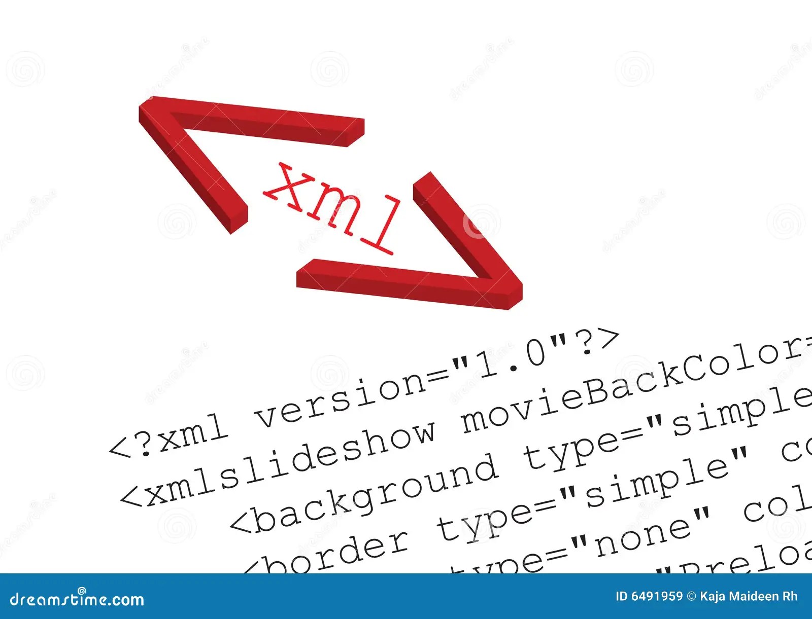 Source code xml vector stock vector. Illustration of communication