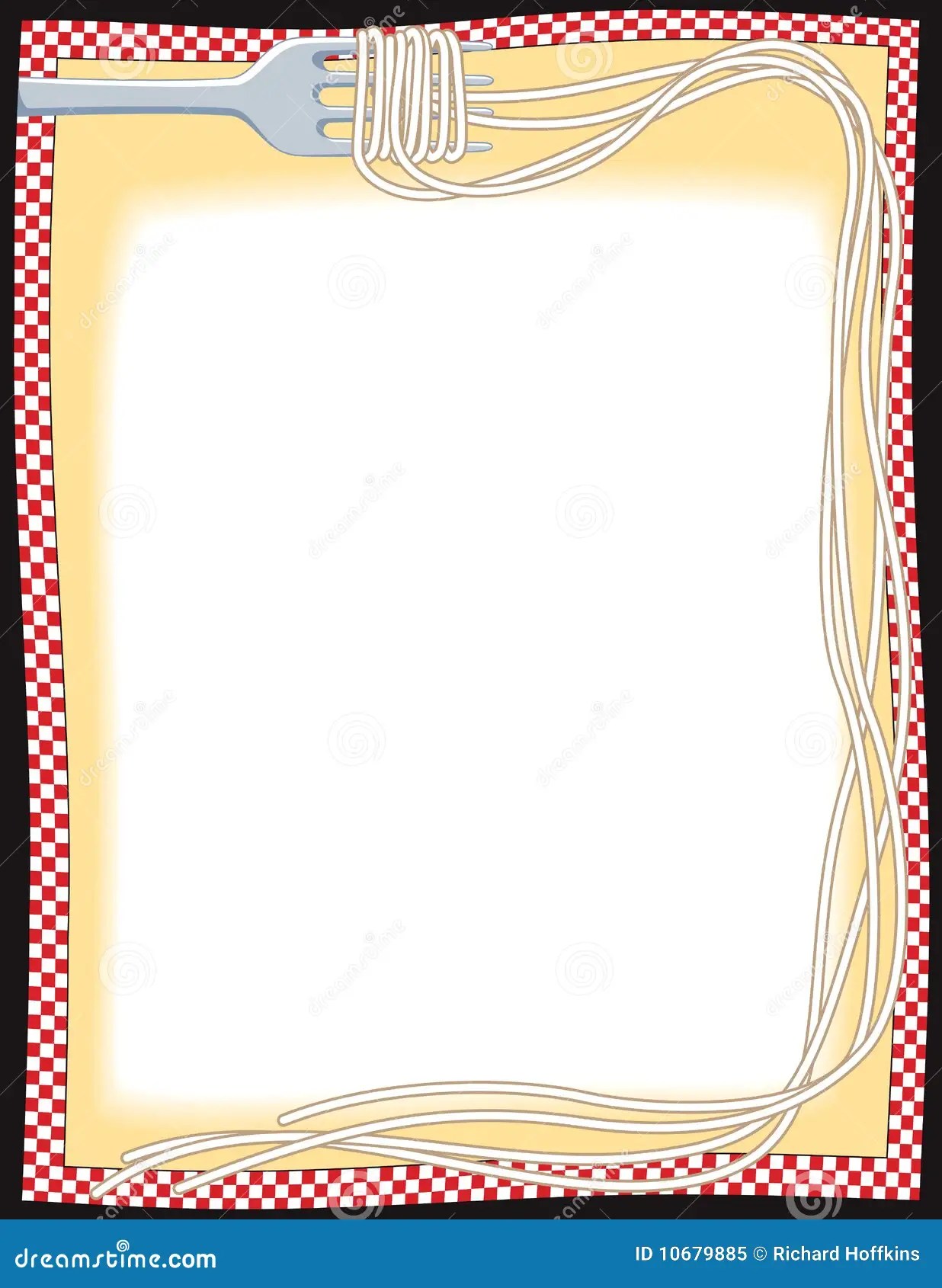 Spaghetti Border stock illustration. Illustration of italian 10679885