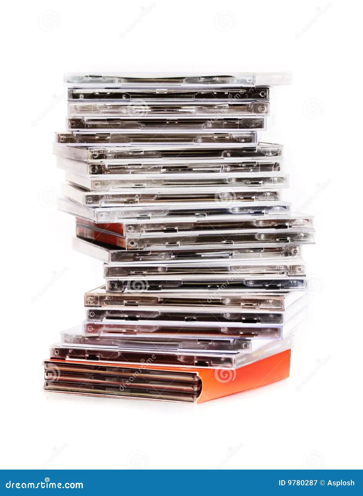 A stack of cd s stock image. Image of cased, boxes, disc 9780287