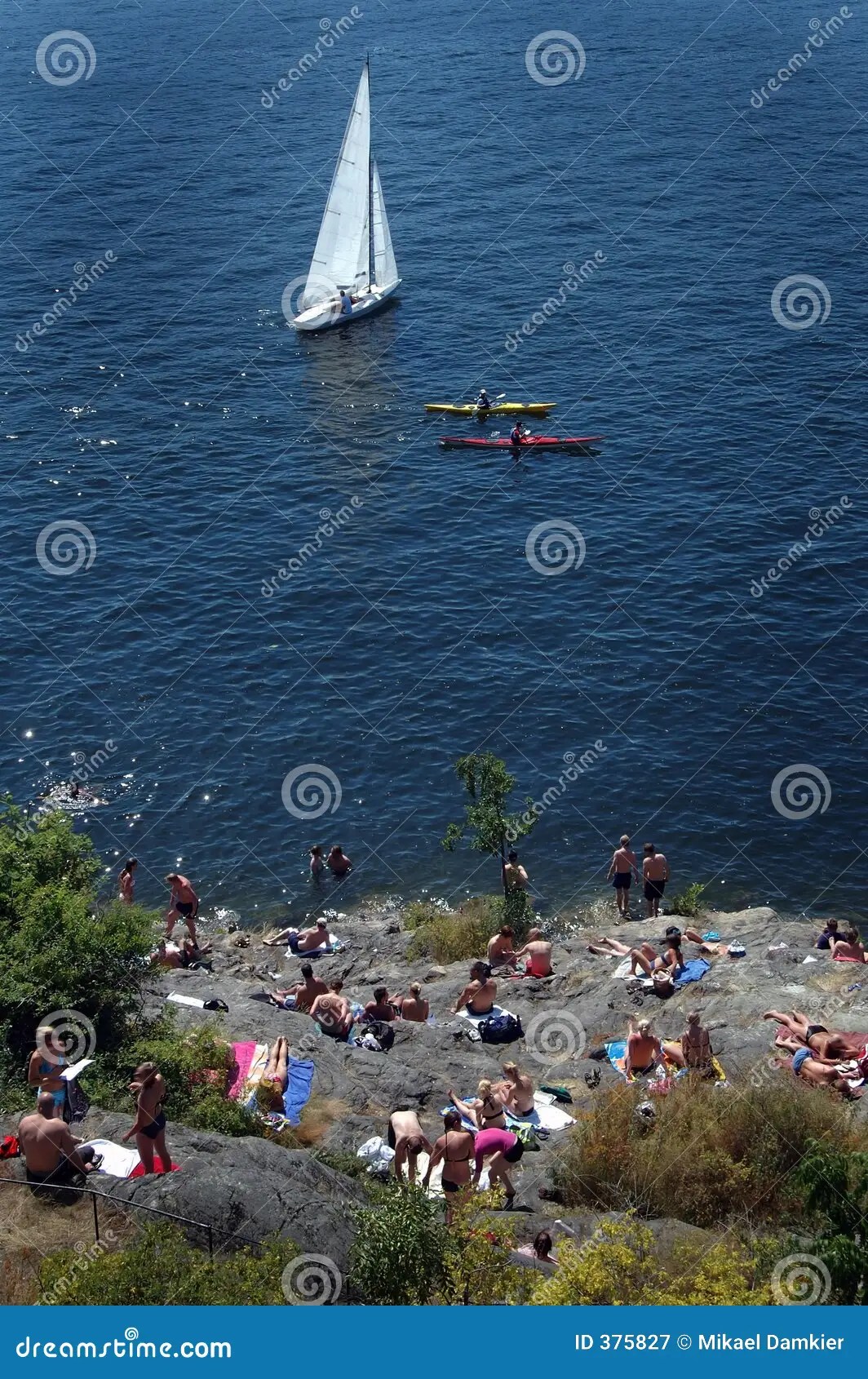 Sunbathing stock image. Image of sunbathing, stockholm 375827