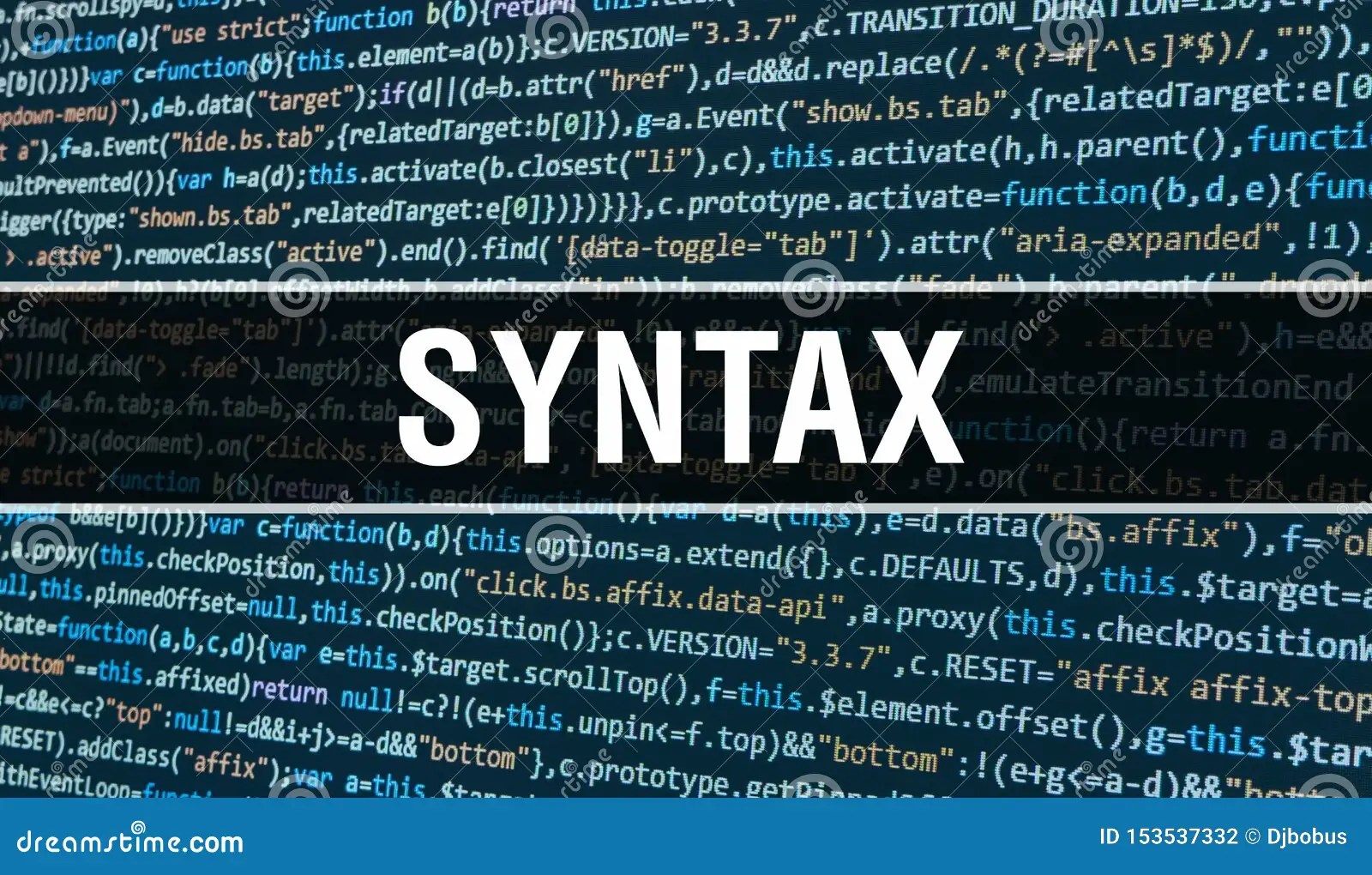 SYNTAX Concept with Random Parts of Program Code. SYNTAX with