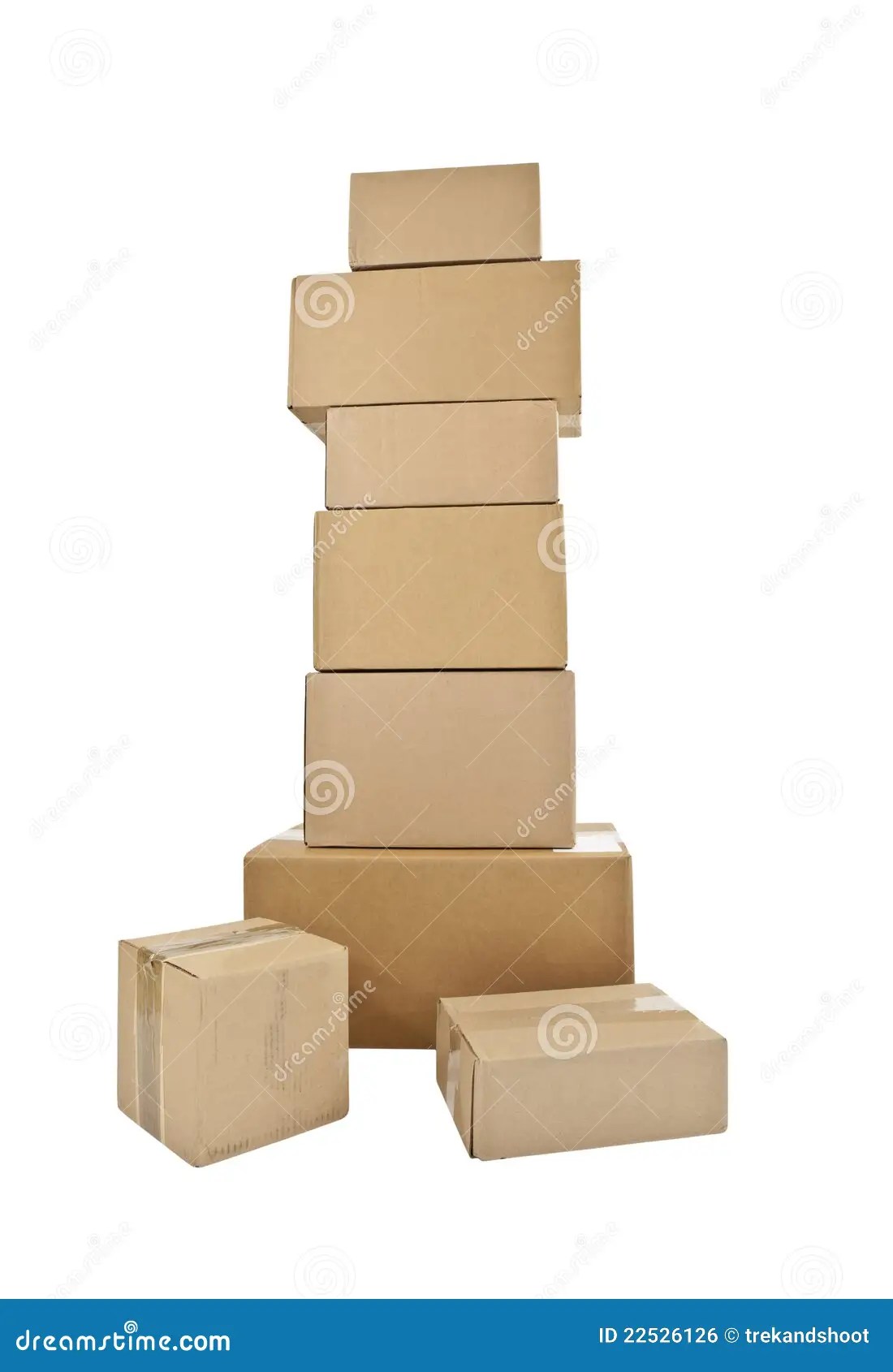 Tall Stack of Boxes stock photo. Image of object, stack 22526126
