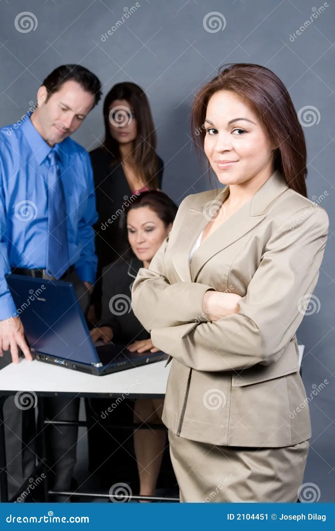 Teamwork stock image. Image of female, jacket, business 2104451