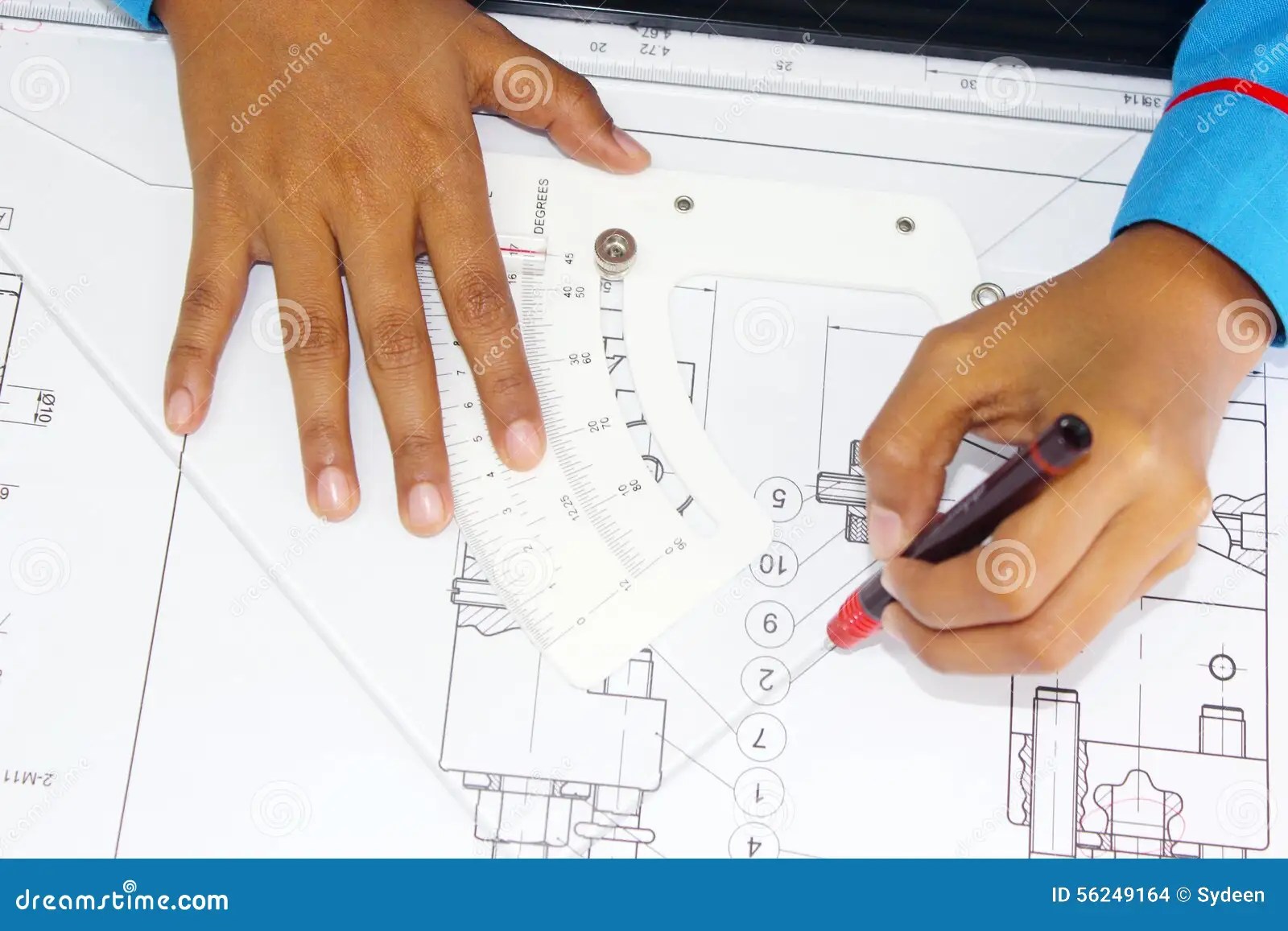 Technical Drawing Stock Photo Image 56249164