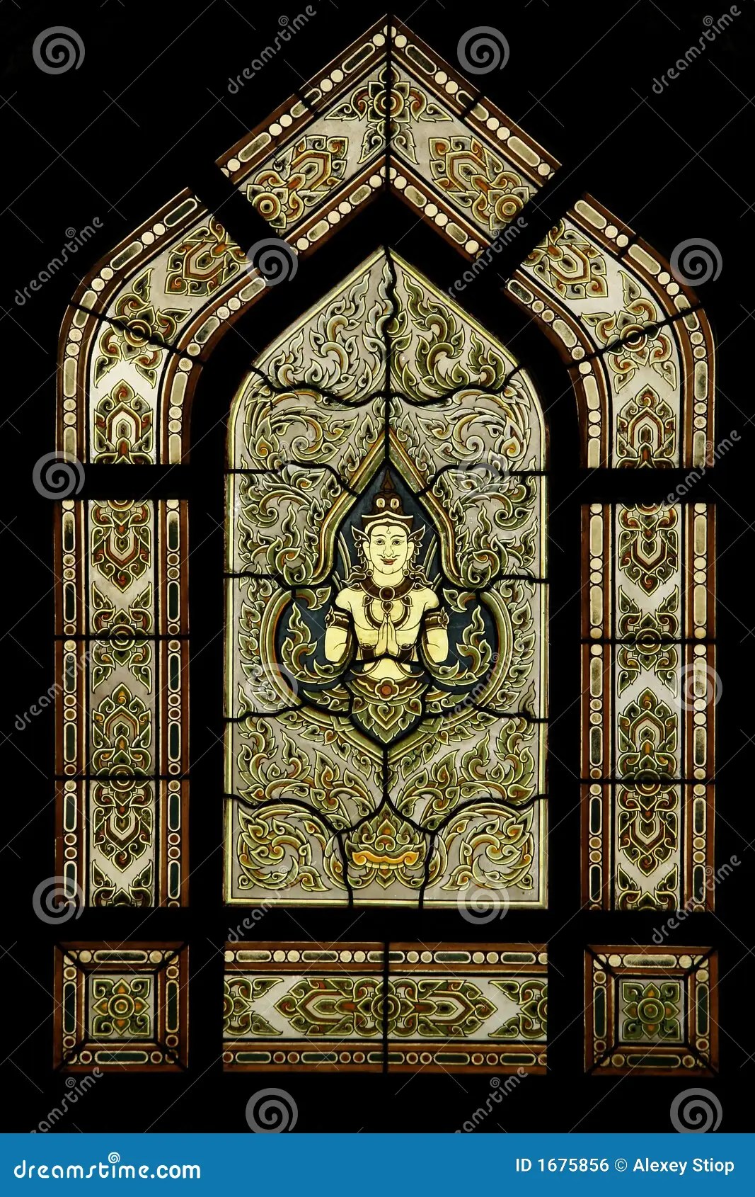 Temple window stock photo. Image of ornament, vitrage 1675856