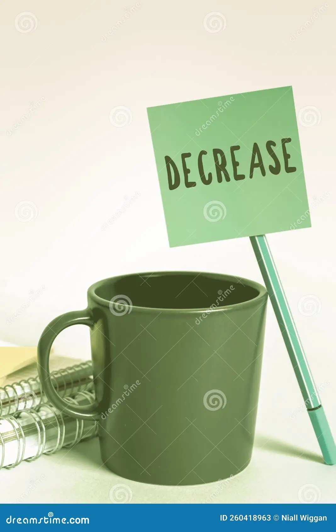 Inspiration Showing Sign Decrease. Business Idea Make or Smaller