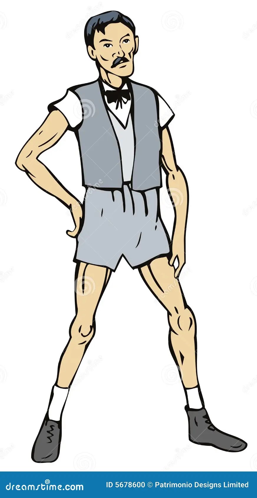 Thin man stock vector. Illustration of white, vector, male 5678600