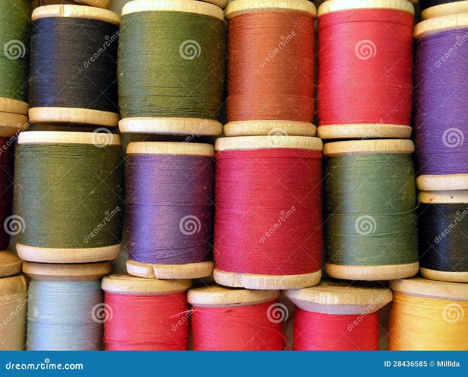 Thread spools stock image. Image of cotton, background 28436585