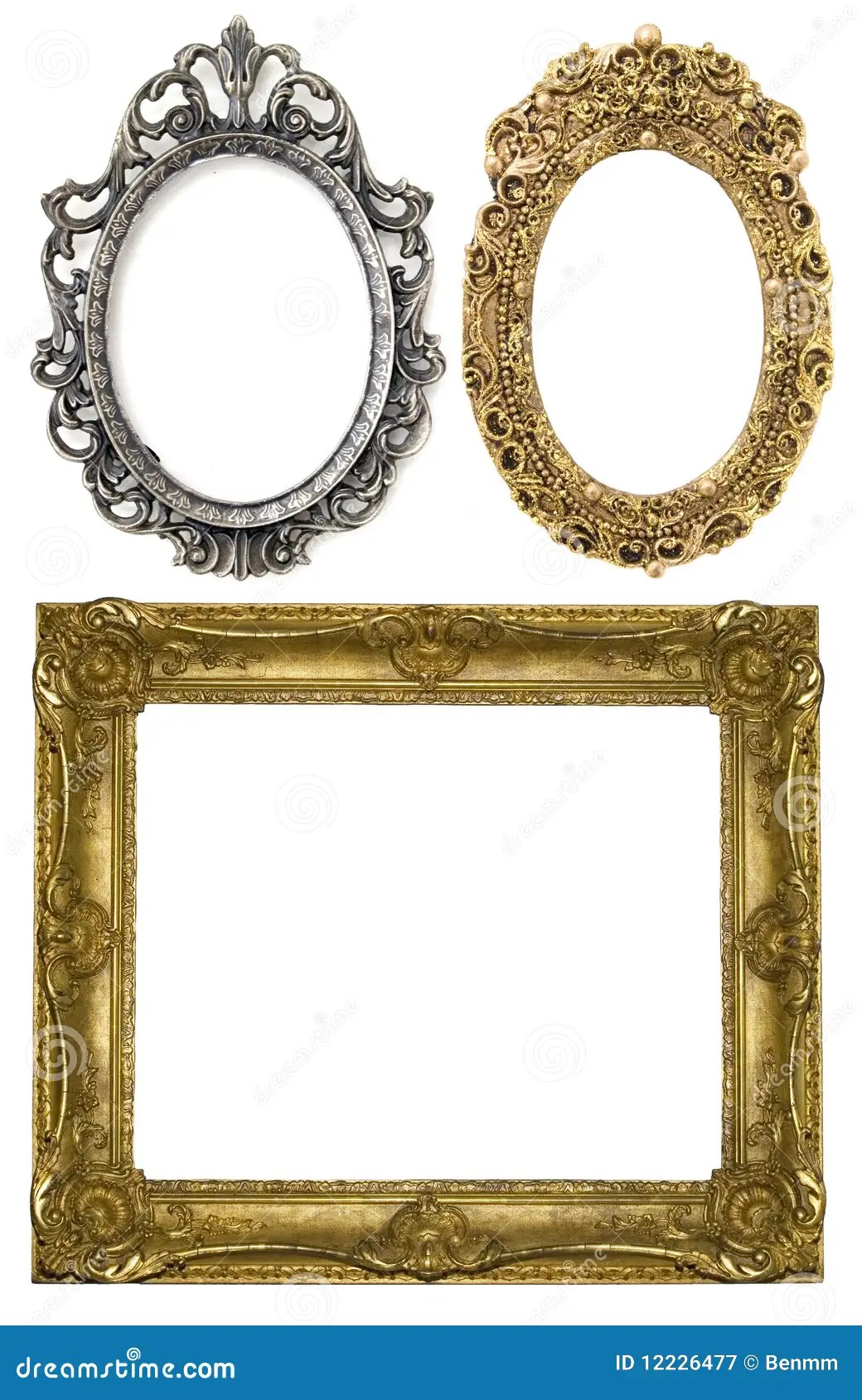 Three frames stock image. Image of edge, floral, aged 12226477