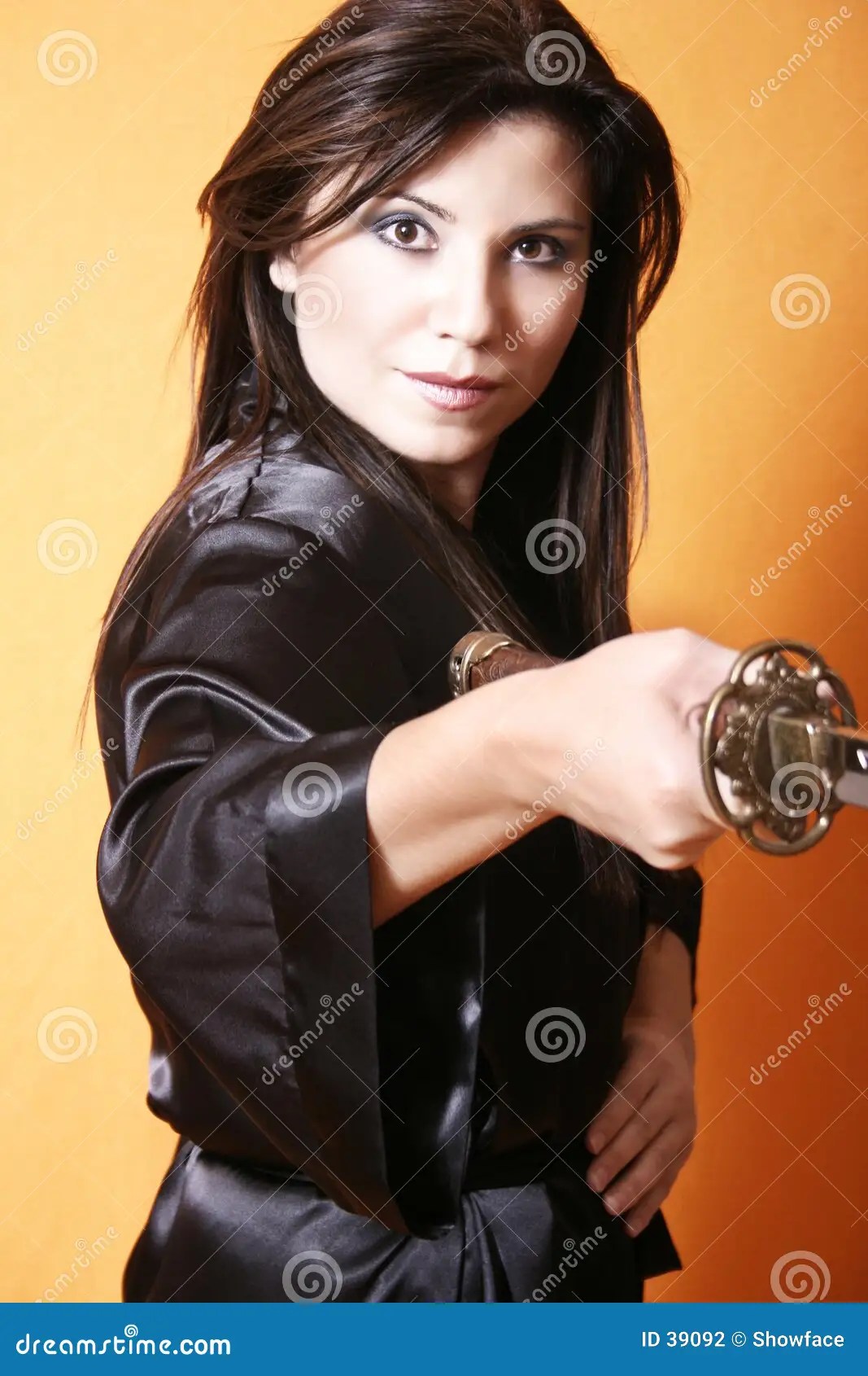 Thrust stock photo. Image of defence, dualling, female, knife 39092
