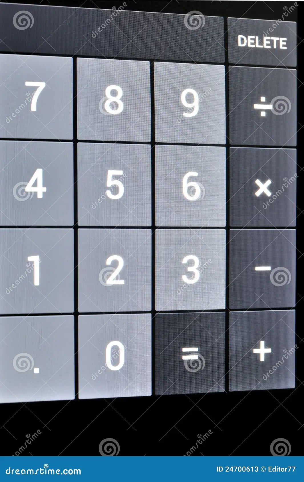 Touch screen calculator stock image. Image of secure 24700613