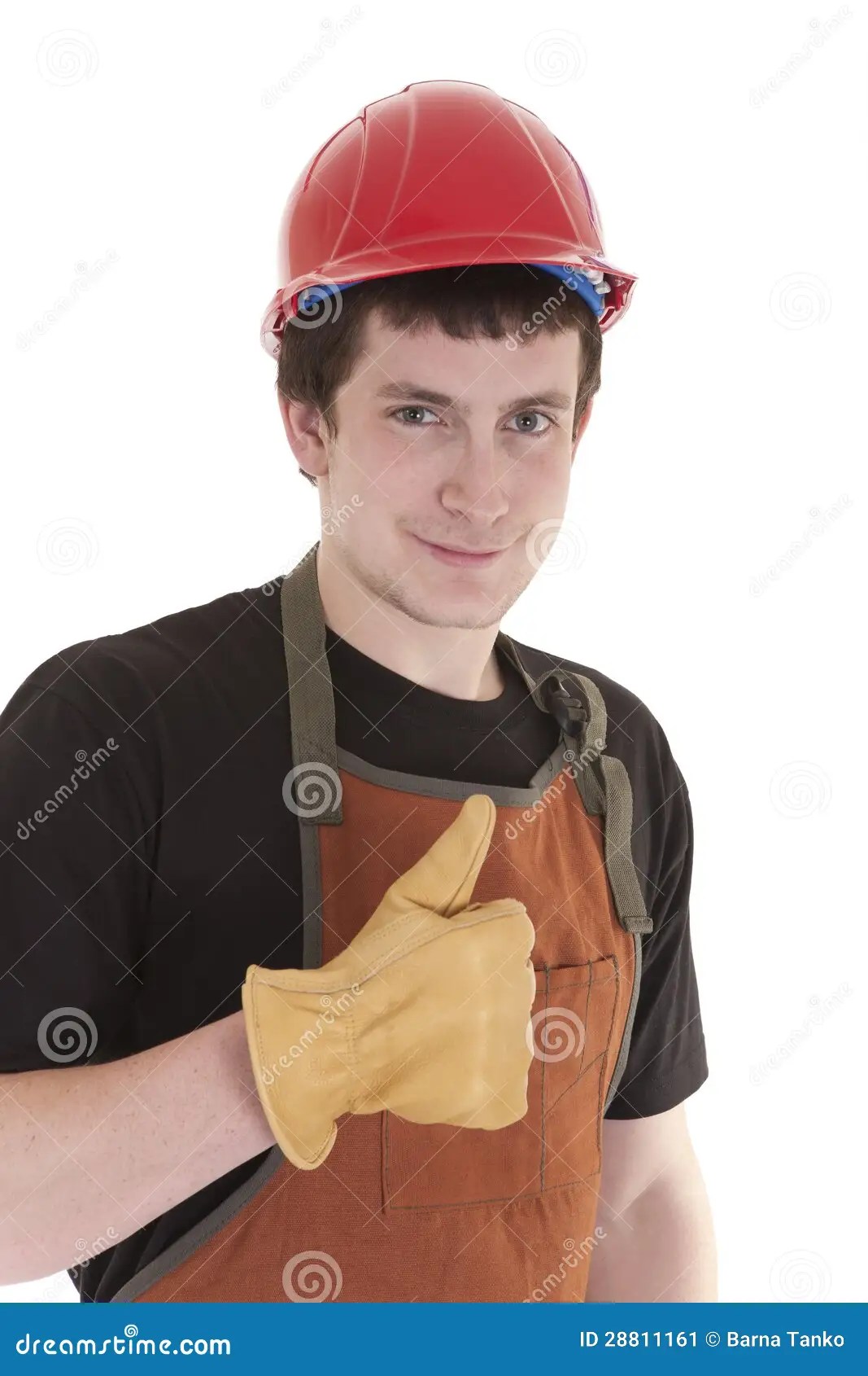 Tradesman apprentice stock image. Image of white, safety - 28811161