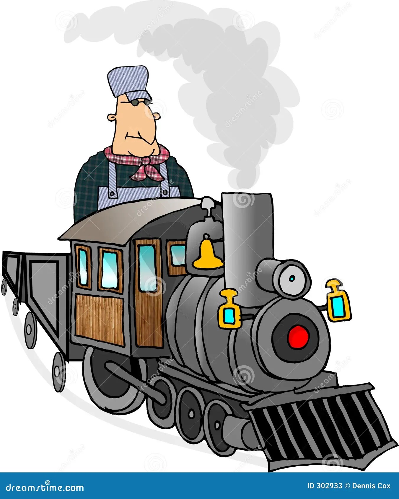 Train Engineer stock illustration. Illustration of track 302933