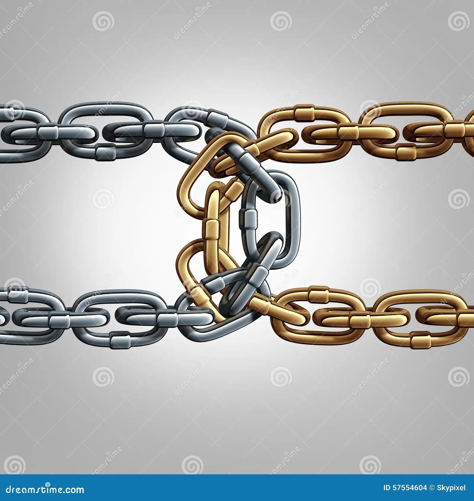 Unity Chain Stock Illustration Image 57554604