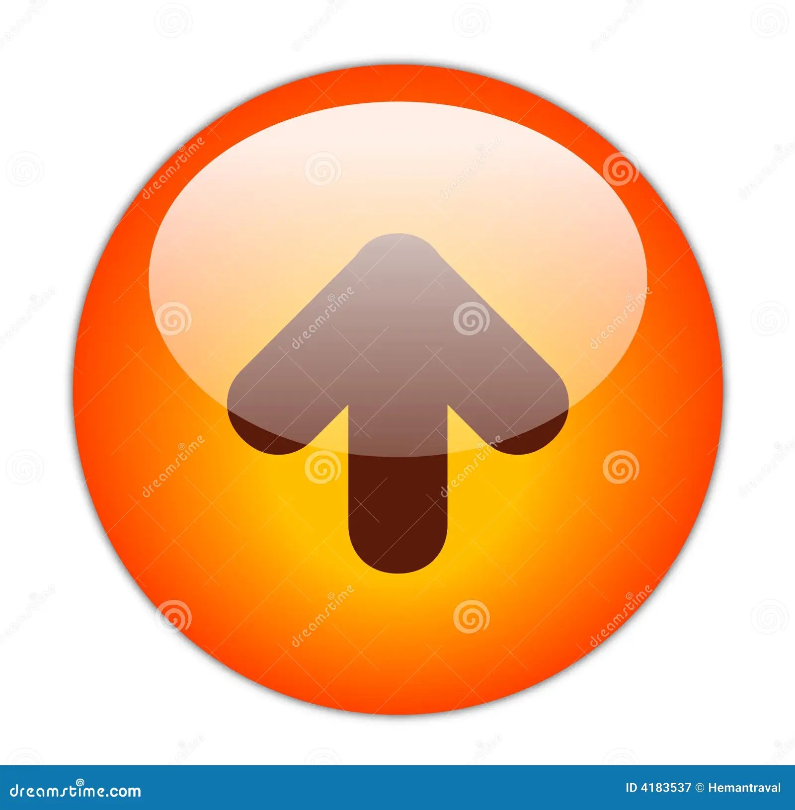 Upload Button stock illustration. Illustration of symbol 4183537