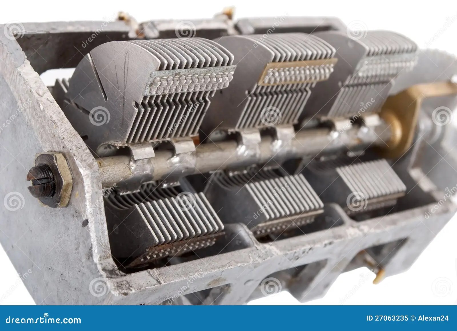 Variable capacitor stock image. Image of electronics - 27063235