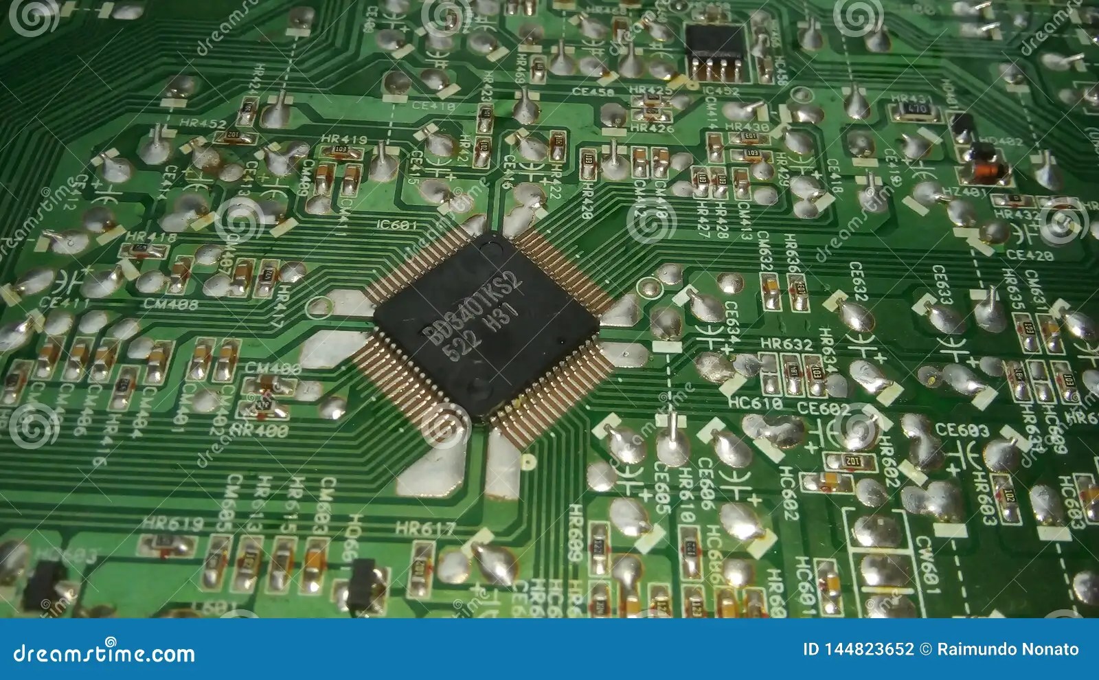 Various Electronic Components Stock Photo Image of