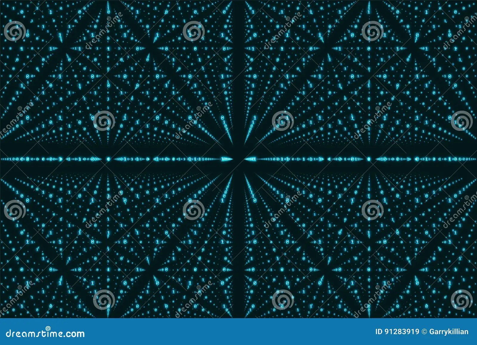 Vector Infinity Data Matrix Visualization. Blue Big Data Structure With Binary Numbers Lattice. Stock Vector - Illustration Of Business, Internet: 91283919 957_x_1300_jpg