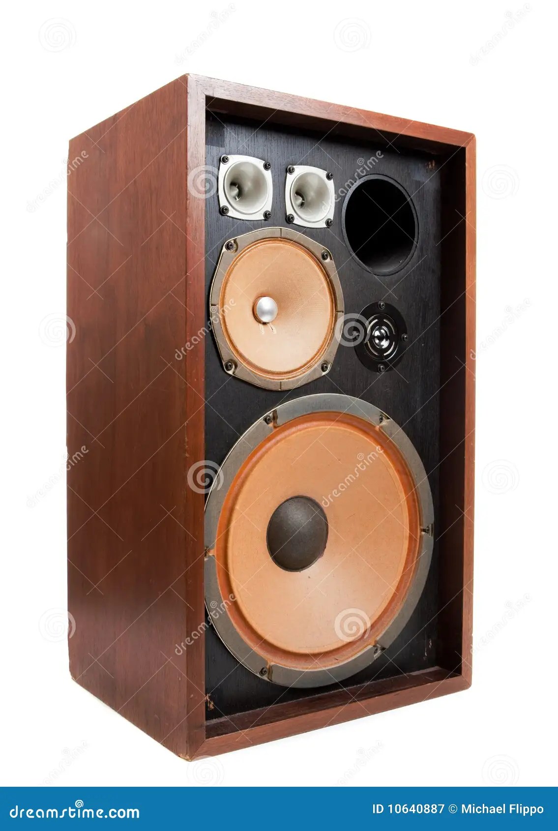 A vintage Stereo Speaker stock image. Image of style 10640887
