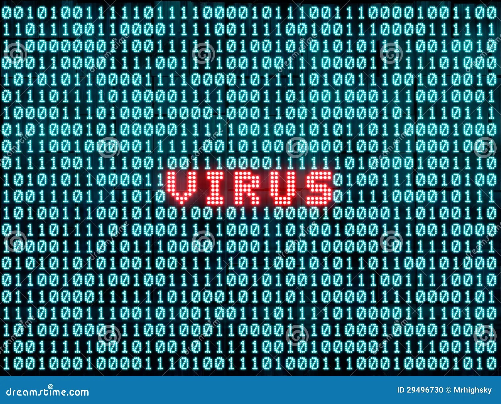 Virus code stock illustration. Illustration of network 29496730