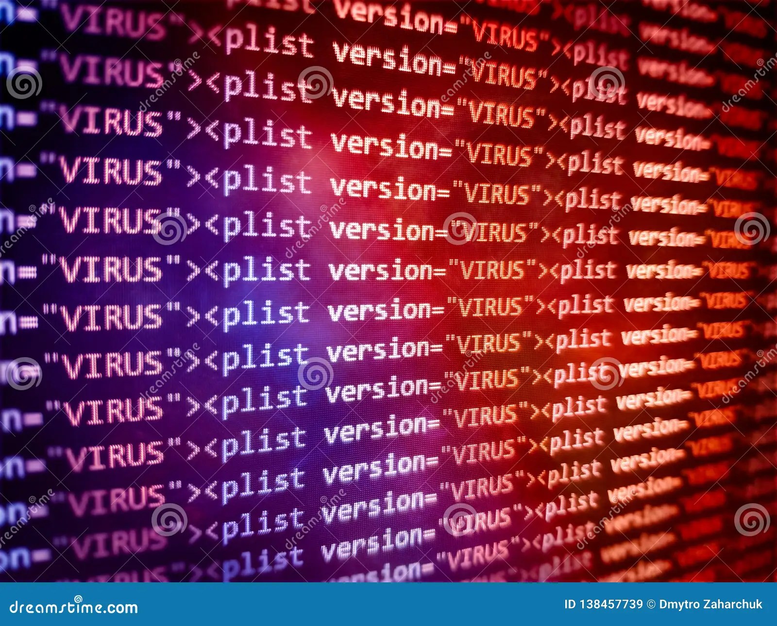 Virus Detected, Alert Message. Scanning and Identifying Computer Virus