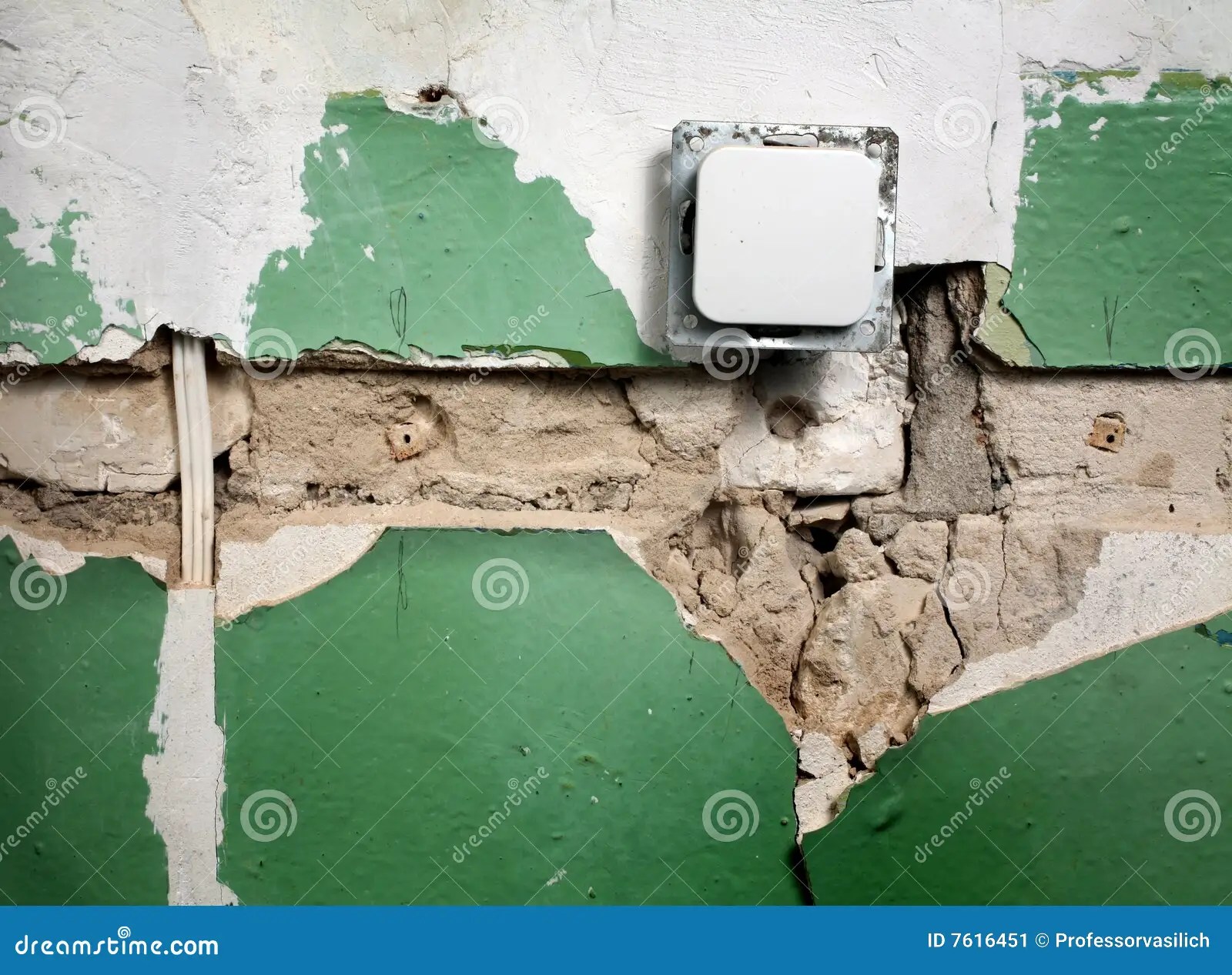 Wallswitch stock image. Image of addition, messy, light 7616451