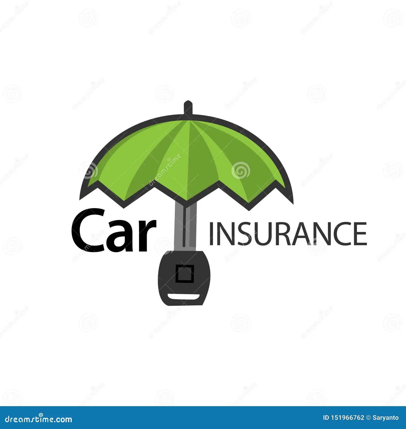 Car Insurance Logo Stock. Flat Design. Logo Vector Illustration Stock