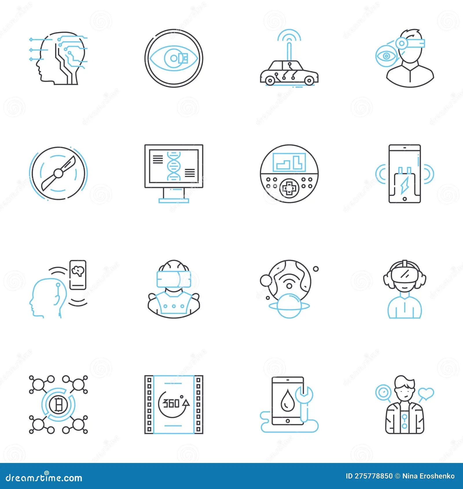  Programming Linear Icons Set. HTML, CSS, JavaScript, JQuery