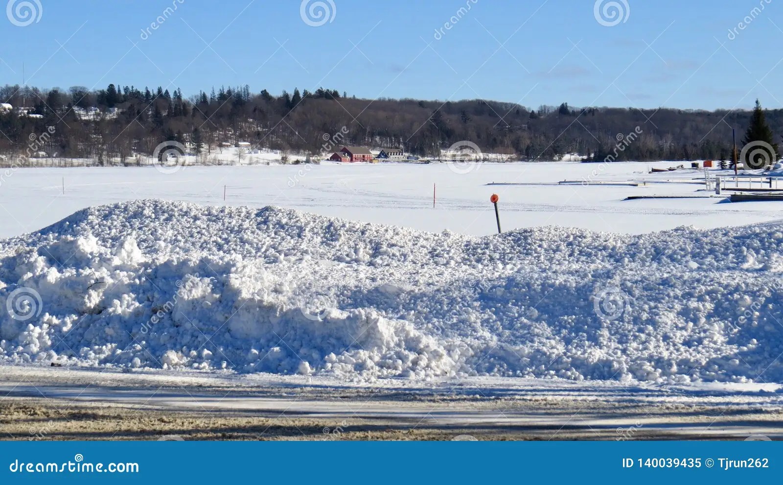 Winter on Champlain Rd, Tiny, on Stock Image Image of travel, harbour