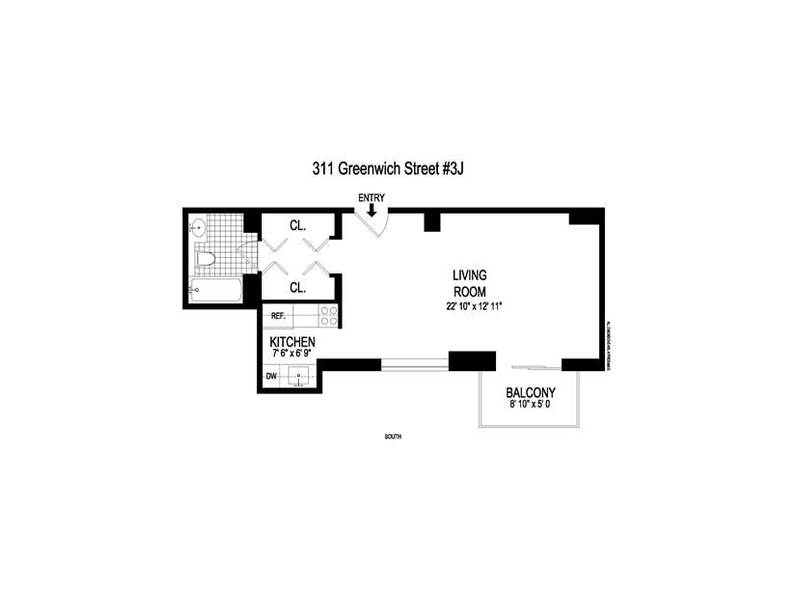 311 Greenwich Street, 3J New York NY 10013, New York, NY, 10007