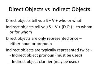 PPT - Action Verbs, Direct Objects & Indirect Objects PowerPoint