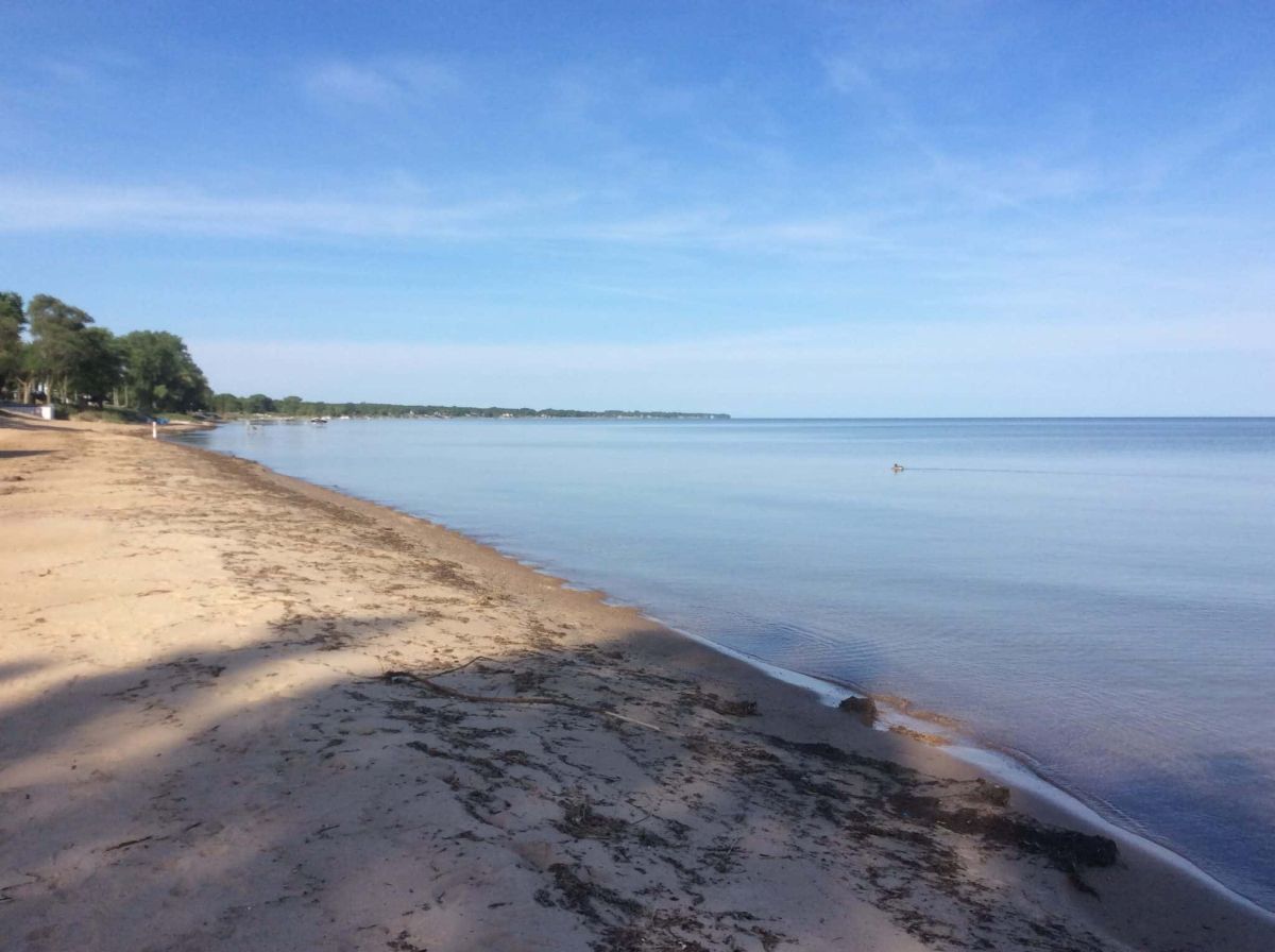 Michigan's Oak Beach County Park On Saginaw Bay The Gathering Place