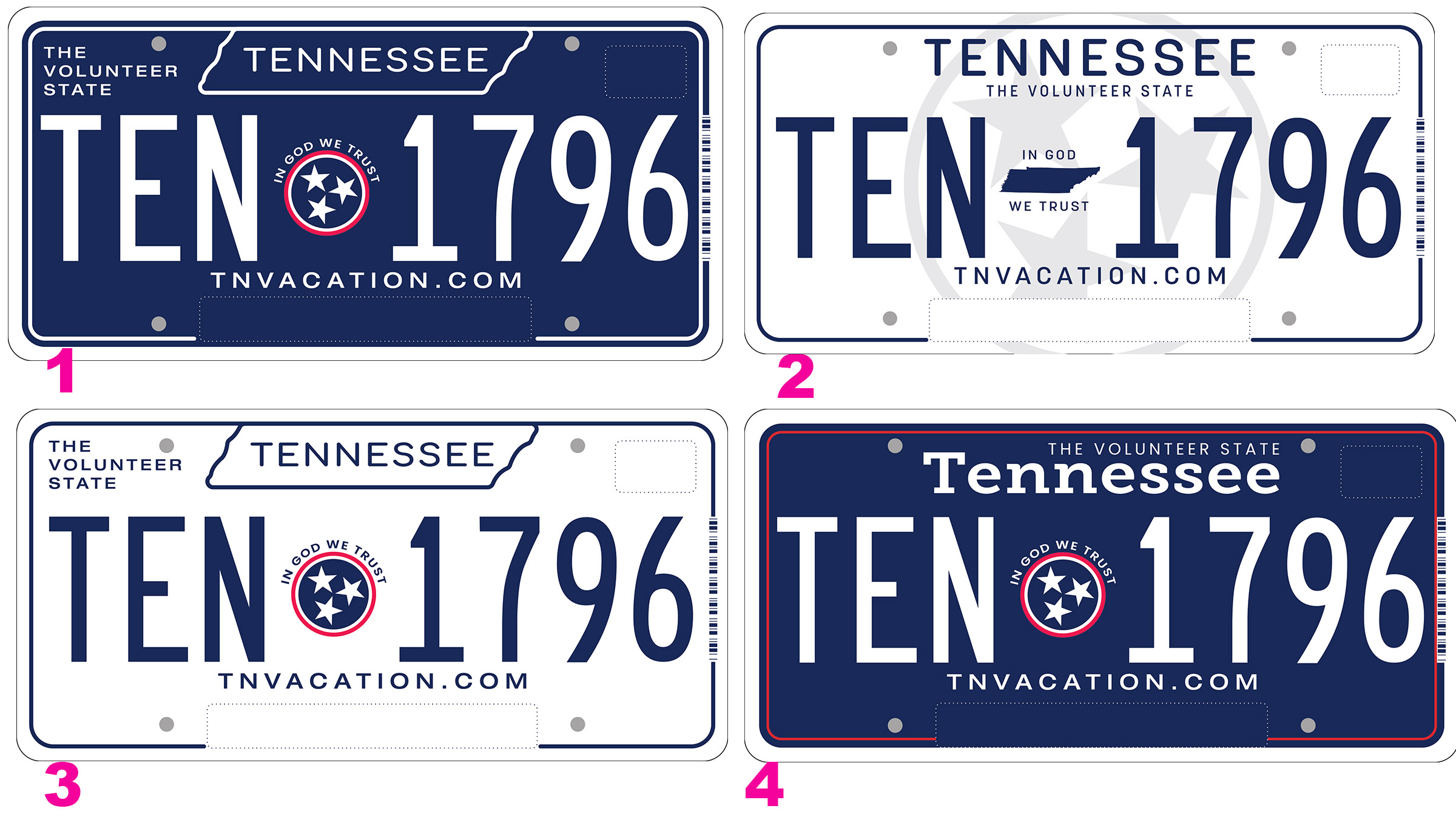 Tennesseans invited to 'rate the plates' and choose new license plate