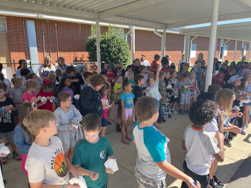 North Coffee Elementary staff and students celebrate 'Reward School