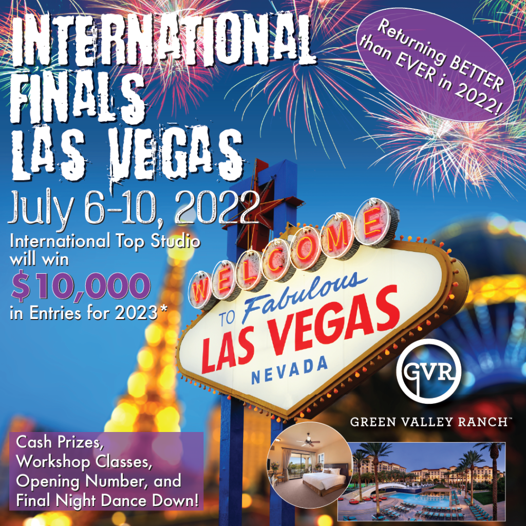 Show Las Vegas July 2023 International Finals Usa | Las Vegas, Nv | July 6-10, 2022 - Thunderstruck Dance Competition