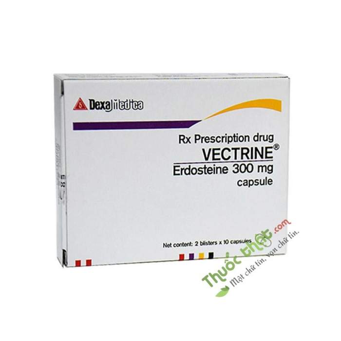 Vectrine 300mg Thuốc Làm Tiêu Chất Nhầy đường Hô Hấp