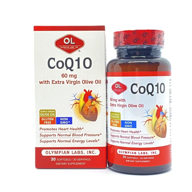 CoQ10 60mg Lọ 30 Viên Chống Đột Quỵ, Cải Thiện Tuần Hoàn